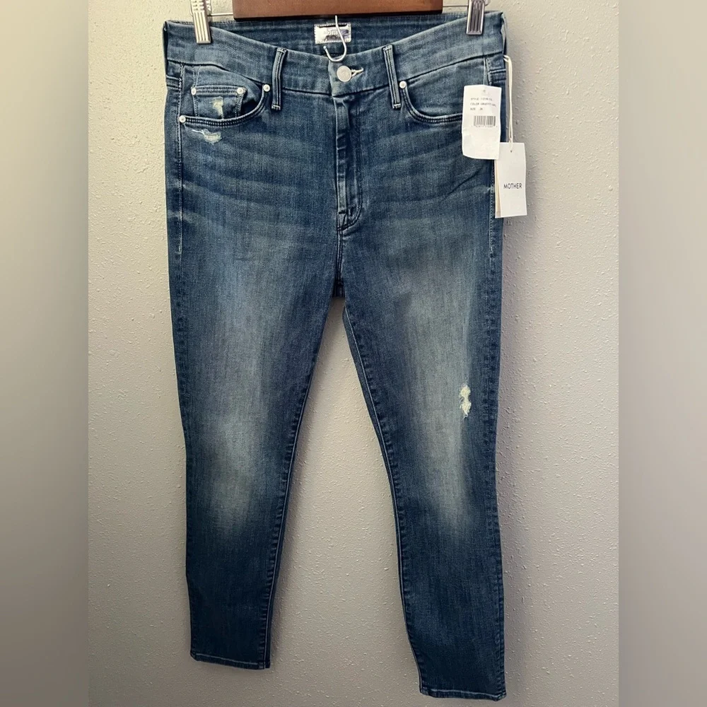Mother The Looker Crop In Graffiti Girl Size 29 New - Picture 3 of 12
